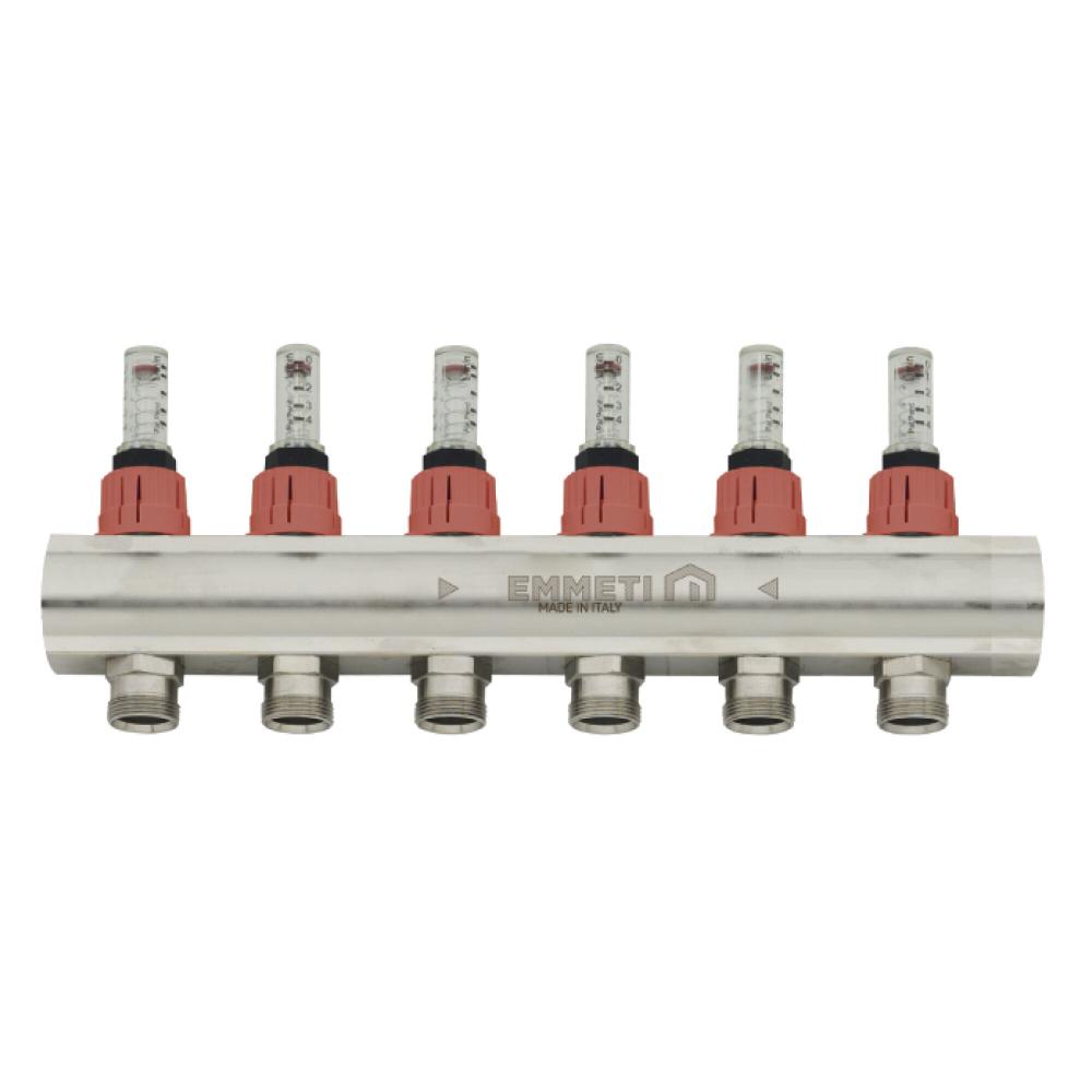 EMMETI FLOW MANIFOLDS, NO EXTRA PORT, FOR USE ON HIGH TEMPERATURE SIDE FOR RADIATOR ZONES